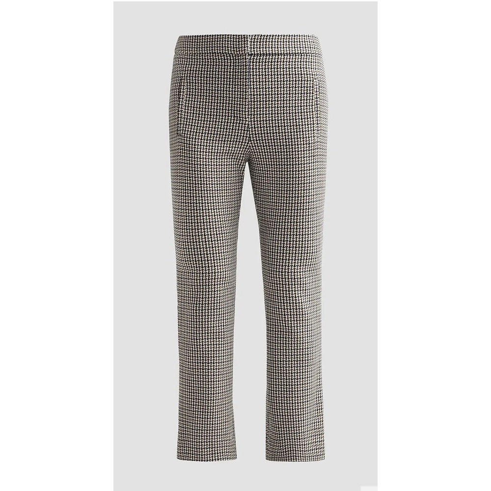 Veronica Beard Pants Women's 8 Arte Kick Flare Houndstooth High Waisted #KL9-8